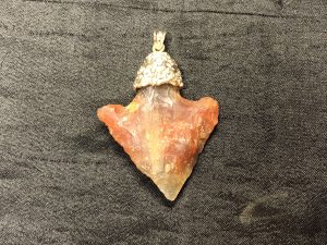 Arrowhead Pendant with Custom Cap